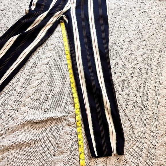 CHLOE STORA Striped Cropped Trouser Pants Size‎ 36/6 - Picture 6 of 9
